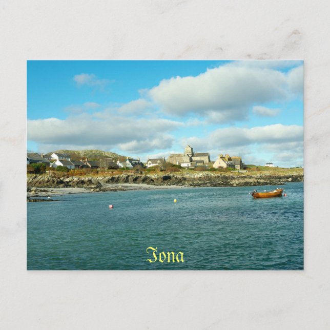 Carte Postale Abbaye d'Iona Écosse (Devant)