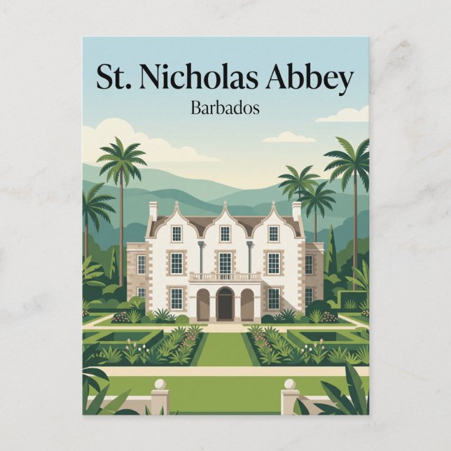 Carte Postale Abbaye St. Nicholas Barbade (Devant)