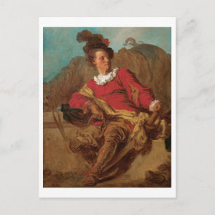 Carte Postale Abbé habillé en espagnol par Fragonard