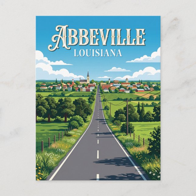 Carte Postale Abbeville USA (Devant)