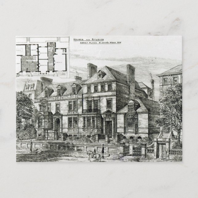 Carte Postale Abbey Place, St.John's Wood (Devant)
