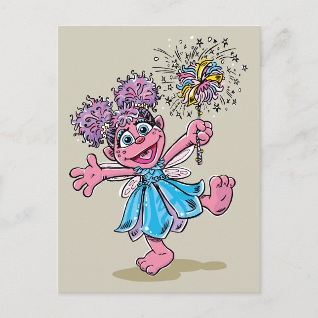 Carte Postale Abby Cadabby Art Rétro (Devant)