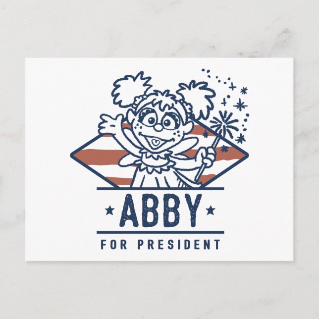 Carte Postale Abby Pour Président (Devant)