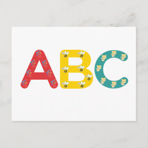 Carte Postale ABC par PaddleDuck