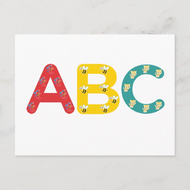 Carte Postale ABC par PaddleDuck (Devant)