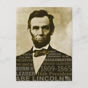 Carte Postale Abe Lincoln