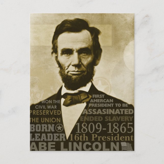Carte Postale Abe Lincoln (Devant)