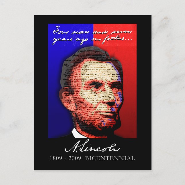 Carte Postale Abe Lincoln - Bicentennial (Devant)