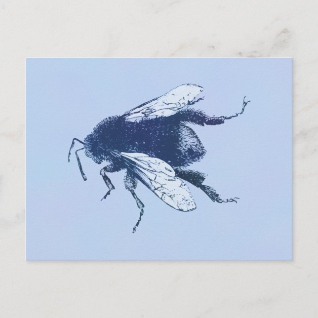 Carte Postale Abeille de l'aquarelle (Devant)