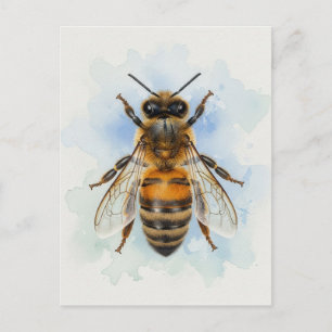 Carte Postale Abeille – Gardien à l'aquarelle