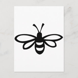 Carte Postale Abeille [noire]