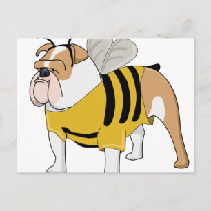 Carte Postale Abeille taupe