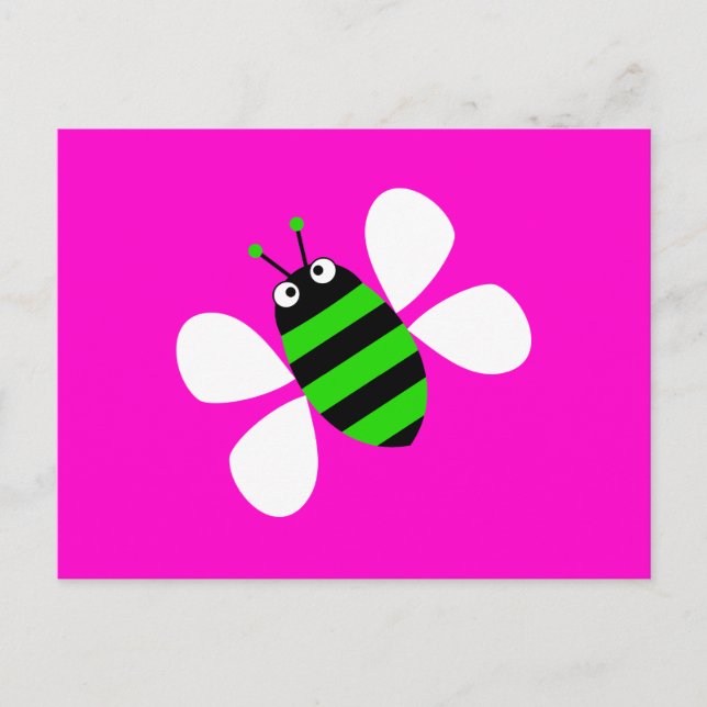 Carte Postale Abeille verte (Devant)