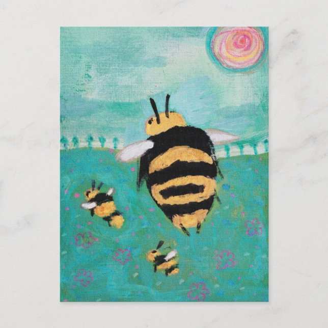 Carte Postale Abeilles (Devant)