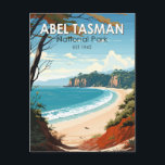 Carte Postale Abel Tasman National Park Nouvelle-Zélande Travel<br><div class="desc">Design d'art vectoriel Abel Tasman. Elle est connue pour la piste côtière Abel Tasman,  un long sentier qui serpente au-dessus des plages et traverse des crêtes entre Marahau au sud et Wainui au nord.</div>