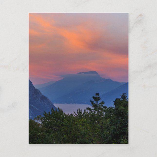Carte Postale Abendstimmung am Gardasee (Devant)