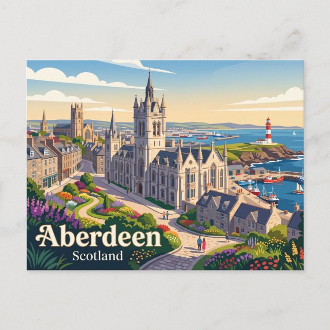 Carte Postale Aberdeen Écosse (Devant)