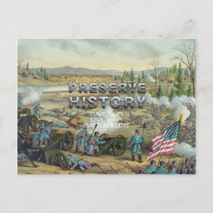 Carte Postale ABH Civil War Battlefield