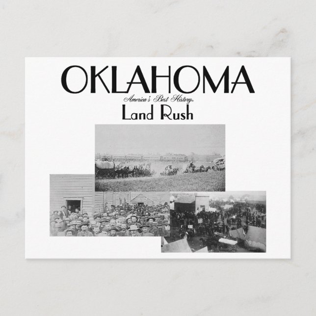 Carte Postale AbH Oklahoma Land Rush (Devant)