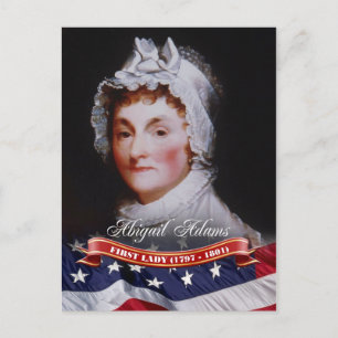 Carte Postale Abigail Adams, Première Dame des Etats-Unis