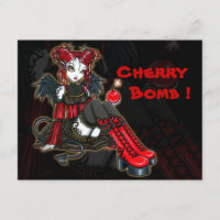 Carte postale "Abigail" Gothique Fairy Cherrybombe