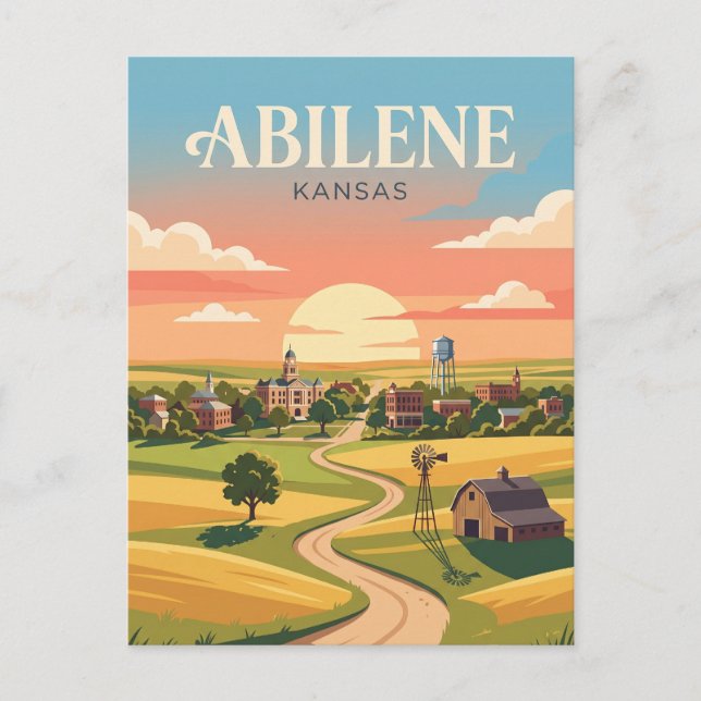 Carte Postale Abilene Kansas (Devant)
