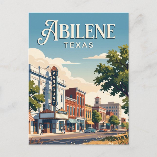 Carte Postale Abilene, Texas (Devant)