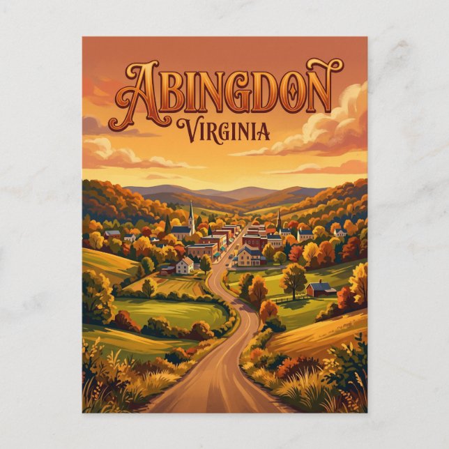 Carte Postale Abingdon États-Unis (Devant)