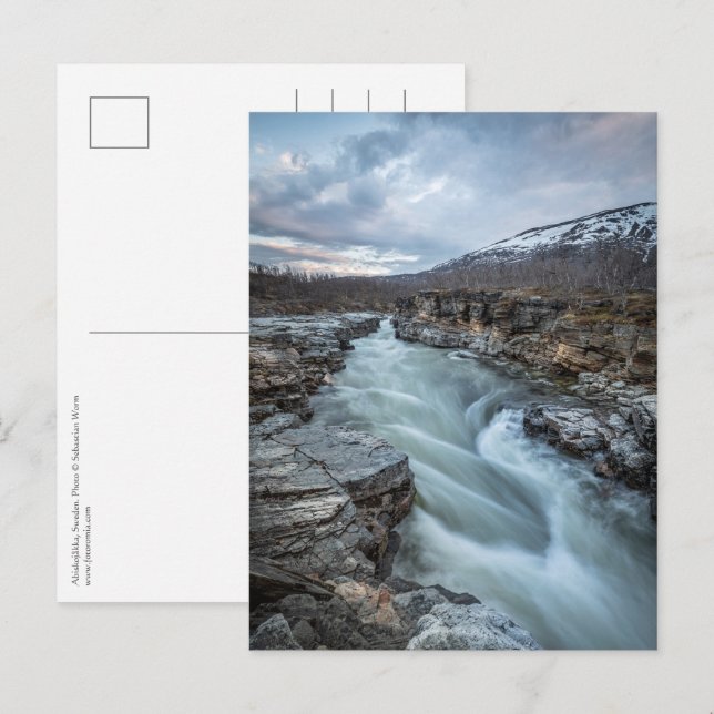 Carte Postale Abisko Suède (Devant / Derrière)