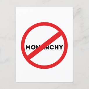 Carte Postale Abolir la monarchie