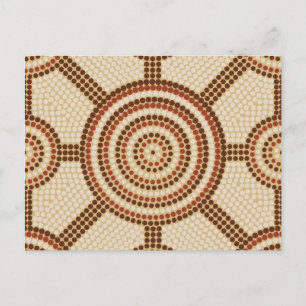 Carte Postale Aboriginal dot painting