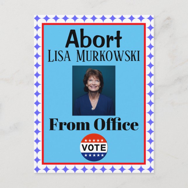 Carte postale Abort Lisa Murkowski (Devant)