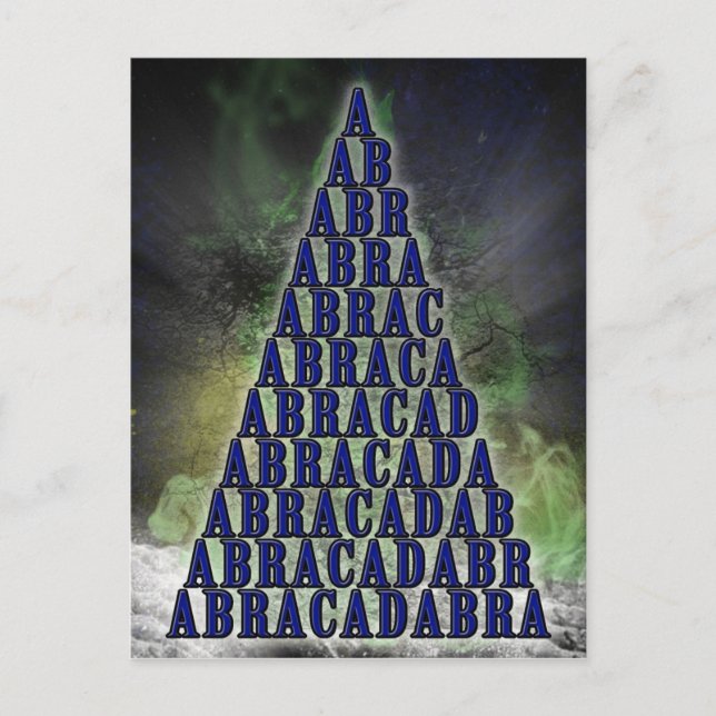 Carte Postale Abracadabra (Devant)