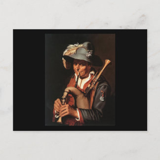 Carte Postale Abraham Bloemaert Le Bagpiper