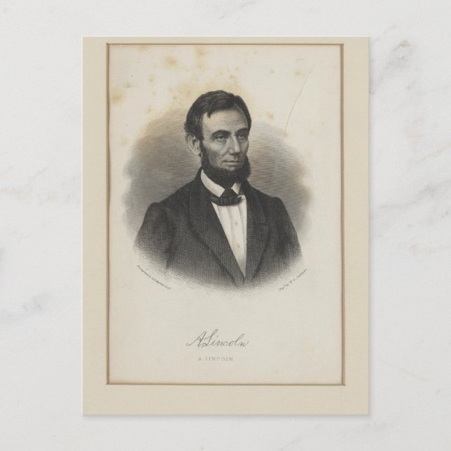Carte Postale Abraham Lincoln (Devant)