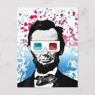 Carte Postale Abraham Lincoln - 3D