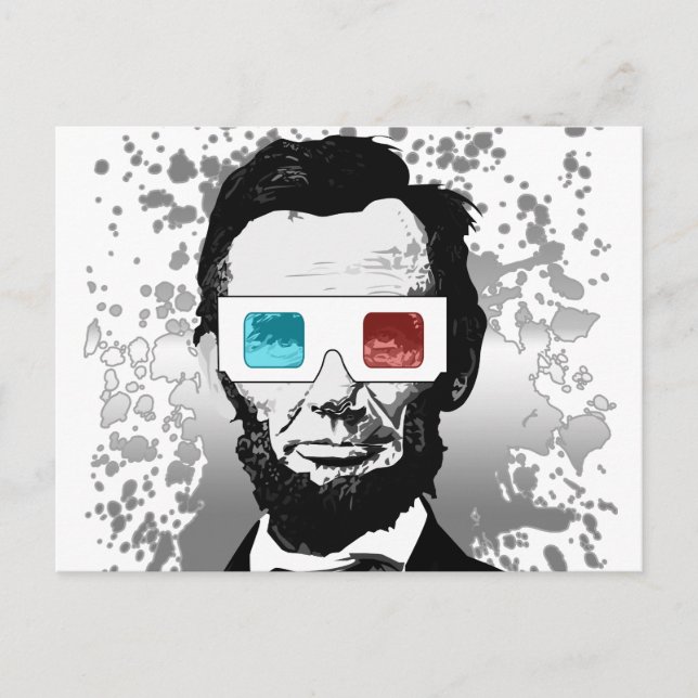 Carte Postale Abraham Lincoln - 3D (2) (Devant)