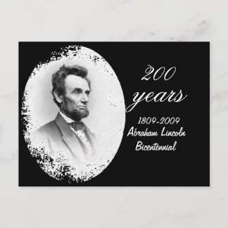Carte Postale Abraham Lincoln Bicentennial