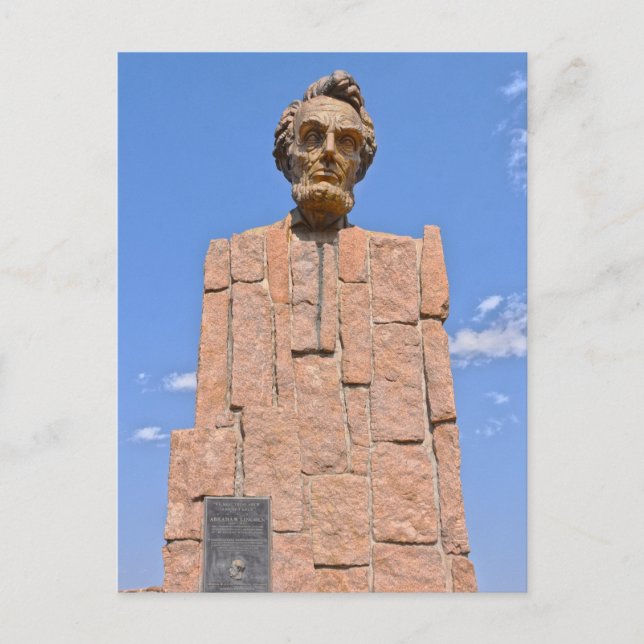 Carte Postale Abraham Lincoln Bust, Wyoming (Devant)