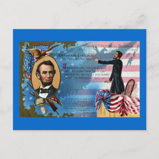 Carte Postale Abraham Lincoln Donner Gettysburg Adresse