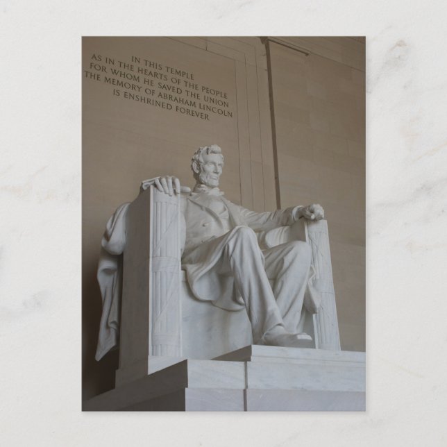 Carte postale Abraham Lincoln Memorial Washington  (Devant)