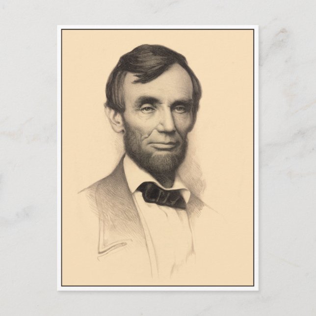 Carte Postale Abraham Lincoln Portrait (Devant)