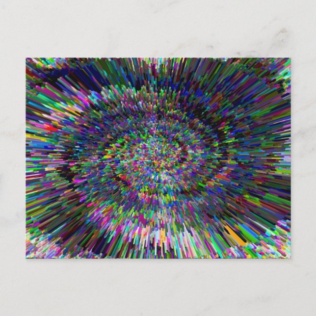 Carte Postale abrégé sur dimensionnel l'art 3D (Devant)