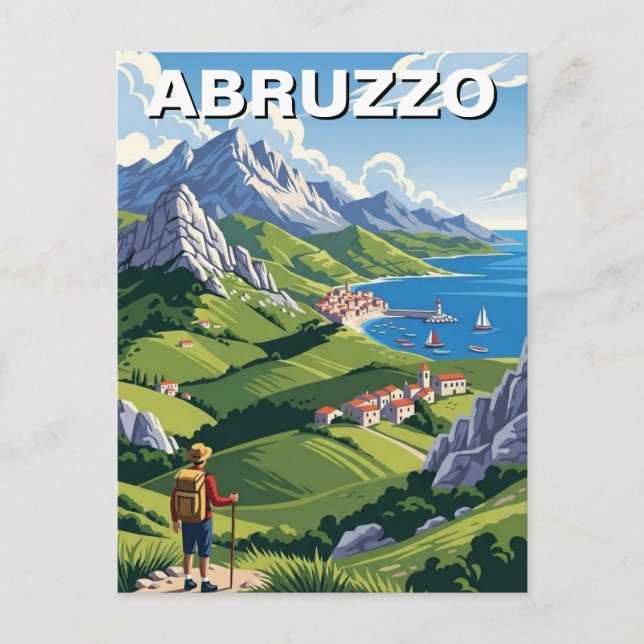 Carte Postale Abruzzo Italy Travel (Devant)