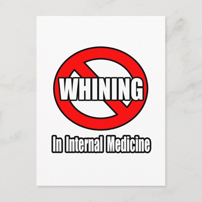 Carte Postale Absence De Chirurgie En Médecine Interne (Devant)