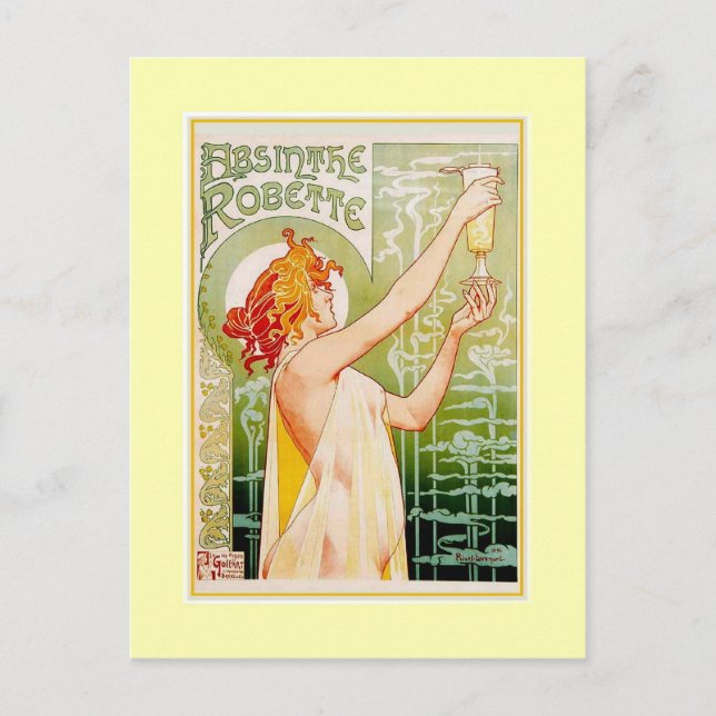 Carte Postale Absinthe Advert (Devant)