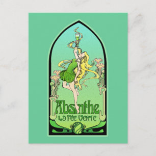 Carte Postale Absinthe Art Nouveau