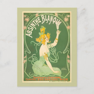 Carte Postale Absinthe Blanqui Nover Art