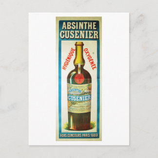 CARTE POSTALE ABSINTHE CUSENIER