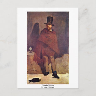 Carte Postale Absinthe Drinker Par Manet Edouard